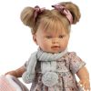 Llorens softbody pop blond haar met geluid kleding speen 42 cm - Afbeelding 10