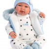 Llorens levensechte babypop soft body baby pop met geluid kleding en speen 44 cm - Afbeelding 3