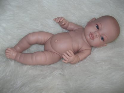 Berbesa full body babypop meisje blank met kleding en deken 42 cm - Afbeelding 4