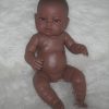 Berbesa full body babypop meisje donker met kleding en kussen 42 cm - Afbeelding 13