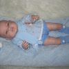 Berbesa full body babypop jongetje blank met kleding en kussen 42 cm - Afbeelding 11