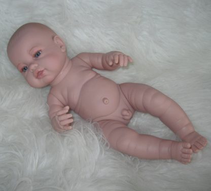 Berbesa full body babypop jongetje blank met kleding en kussen 42 cm - Afbeelding 10