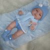 Berbesa full body babypop jongetje blank met kleding en kussen 42 cm - Afbeelding 8