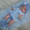 Berbesa full body babypop jongetje blank met kleding en kussen 42 cm - Afbeelding 7