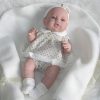 Berbesa full body babypop meisje blank met kleding en deken 42 cm - Afbeelding 12