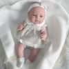 Berbesa full body babypop meisje blank met kleding en deken 42 cm - Afbeelding 26