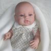 Berbesa full body babypop meisje blank met kleding en deken 42 cm - Afbeelding 15