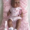 Berbesa full body babypop meisje donker met kleding en kussen 42 cm - Afbeelding 17