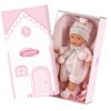 Llorens softbody babypop met geluid roze kleding deken en speen 38 cm - Afbeelding 2