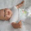 AD4 Levensechte Babypop softbody pop vrolijk zonder kleding 53 cm - Afbeelding 2
