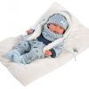 Llorens levensechte babypop fullbody jongen met kleding kussen en speen 40 cm - Afbeelding 3