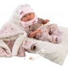 Llorens levensechte babypop fullbody meisje met kleding kussen en speen 40 cm - Afbeelding 5