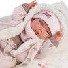 Llorens levensechte babypop fullbody meisje met kleding kussen en speen 40 cm - Afbeelding 2