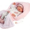 Llorens levensechte babypop fullbody meisje met kleding deken en speen 40 cm - Afbeelding 5