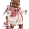 Llorens softbody pop donker met geluid kleding speen 42 cm - Afbeelding 2