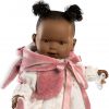Llorens softbody pop donker met geluid kleding speen 42 cm