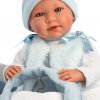 Llorens levensechte babypop soft body baby pop met geluid reiswieg en speen 42 cm - Afbeelding 8