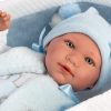 Llorens levensechte babypop soft body baby pop met geluid reiswieg en speen 42 cm - Afbeelding 3