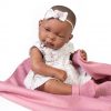 Antonio Juan levensechte babypop full body meisje donker met kleding deken 43 cm - Afbeelding 6