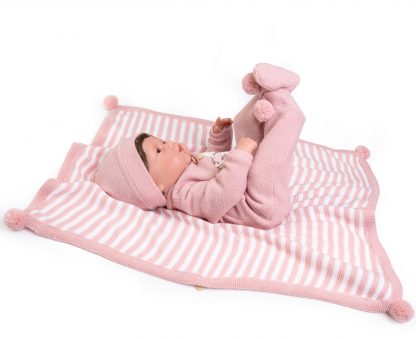 Antonio Juan levensechte babypop soft body met haar kleding en speen 50 cm - Afbeelding 11