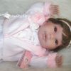 Berbesa soft body babypop met bruin haar geluid en speen 42 cm - Afbeelding 22