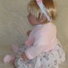 Berbesa soft body babypop met blond haar geluid en kleding 42 cm - Afbeelding 13