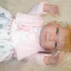Berbesa soft body babypop met blond haar geluid en kleding 42 cm - Afbeelding 4