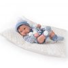 Antonio Juan levensechte babypop fullbody jongen met haar kleding kussen speen 43 cm - Afbeelding 25