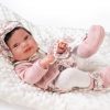 Antonio Juan levensechte babypop fullbody meisje met haar kleding kussen speen 43 cm - Afbeelding 18