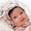 Antonio Juan levensechte babypop fullbody meisje met haar kleding kussen speen 43 cm - Afbeelding 2