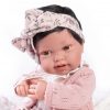 Antonio Juan levensechte babypop fullbody meisje met haar kleding kussen speen 43 cm - Afbeelding 3