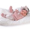 Antonio Juan levensechte babypop fullbody meisje met haar kleding kussen speen 43 cm - Afbeelding 14