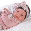 Antonio Juan levensechte babypop fullbody meisje met haar kleding kussen speen 43 cm - Afbeelding 13