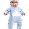 Llorens soft body babypop Joel met blauwe kleding en speen 38 cm - Afbeelding 3
