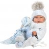 Llorens levensechte babypop full body jongen met kleding deken en speen 44 cm - Afbeelding 6