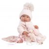 Llorens levensechte babypop full body meisje met kleding deken en speen 44 cm - Afbeelding 10