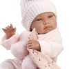 Llorens levensechte babypop full body meisje met kleding deken en speen 44 cm - Afbeelding 4