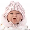 Llorens levensechte babypop soft body baby pop met geluid kleding knuffel en speen 42 cm - Afbeelding 10