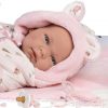 Llorens levensechte babypop fullbody meisje met kleding deken en speen 40 cm - Afbeelding 5