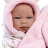 Llorens levensechte babypop fullbody meisje met kleding deken en speen 40 cm - Afbeelding 4