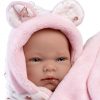 Llorens levensechte babypop fullbody meisje met kleding deken en speen 40 cm - Afbeelding 3