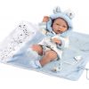 Llorens levensechte babypop fullbody jongen met kleding deken en speen 40 cm - Afbeelding 5
