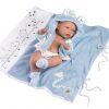 Llorens levensechte babypop fullbody jongen met kleding deken en speen 40 cm - Afbeelding 3