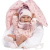 Llorens levensechte babypop fullbody meisje met kleding draagmand en speen 40 cm - Afbeelding 2