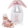 Llorens levensechte babypop fullbody meisje met kleding draagmand en speen 40 cm - Afbeelding 8