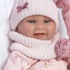 Llorens levensechte babypop fullbody meisje met kleding draagmand en speen 40 cm - Afbeelding 4