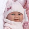 Llorens levensechte babypop fullbody meisje met kleding draagmand en speen 40 cm - Afbeelding 5