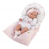 AKTIE Llorens levensechte babypop full body meisje met slaapzak en kleding  40 cm - Afbeelding 10