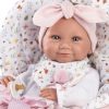 AKTIE Llorens levensechte babypop full body meisje met slaapzak en kleding  40 cm - Afbeelding 2