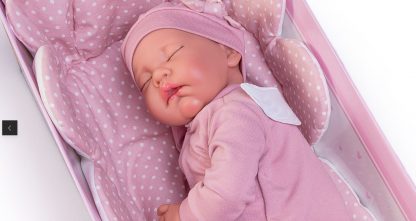 Antonio Juan pop babypop soft body slapend met kleding kussen en speen 42 cm - Afbeelding 13